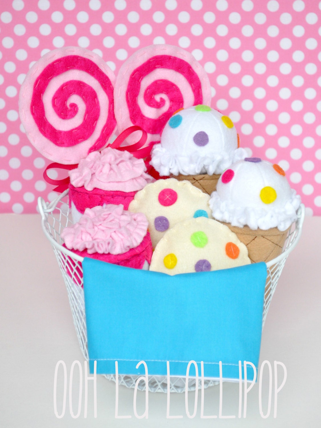 Treat Basket for Two - "Bubblegum"