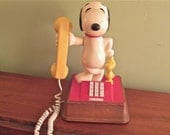 Vintage 1970's Snoopy and Woodstock Phone