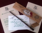 Magic Wand and Hogwarts Letter - Basic Wizarding Package - Harry Potter Inspired