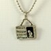 Moving Through Struggle - Up Cycled Sterling Silver And PMC - Echo Friendly - Art Jewelry Pendant - 1145