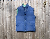 Vintage EMS Reversible Down Vest Mens Extra Small