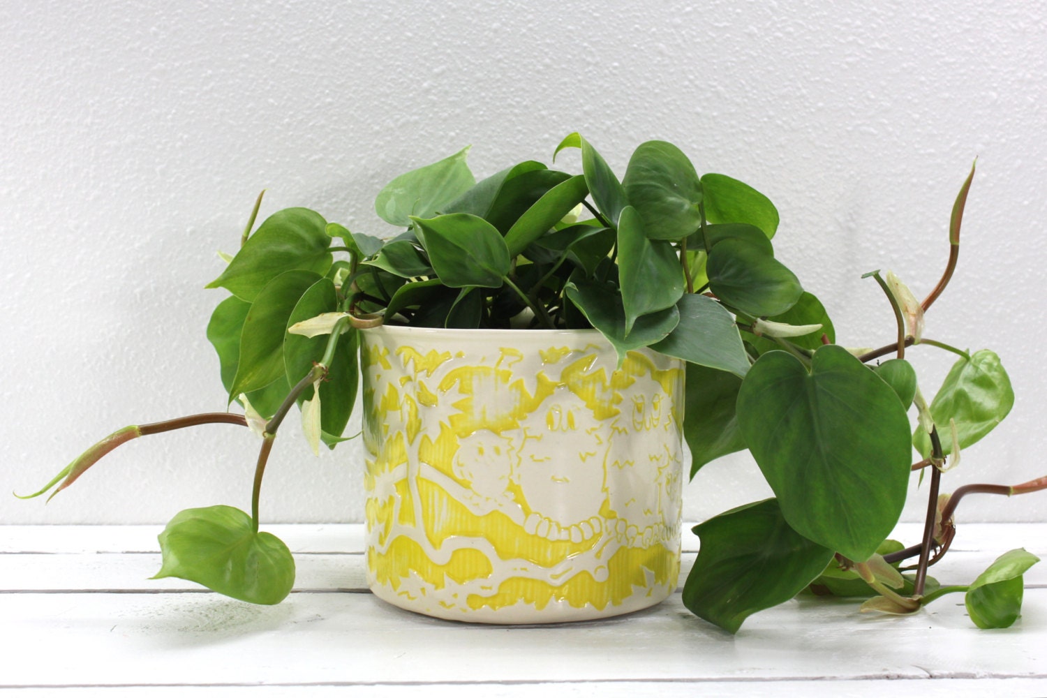 Rare Mid Century Haeger Yellow Large Owl Planter