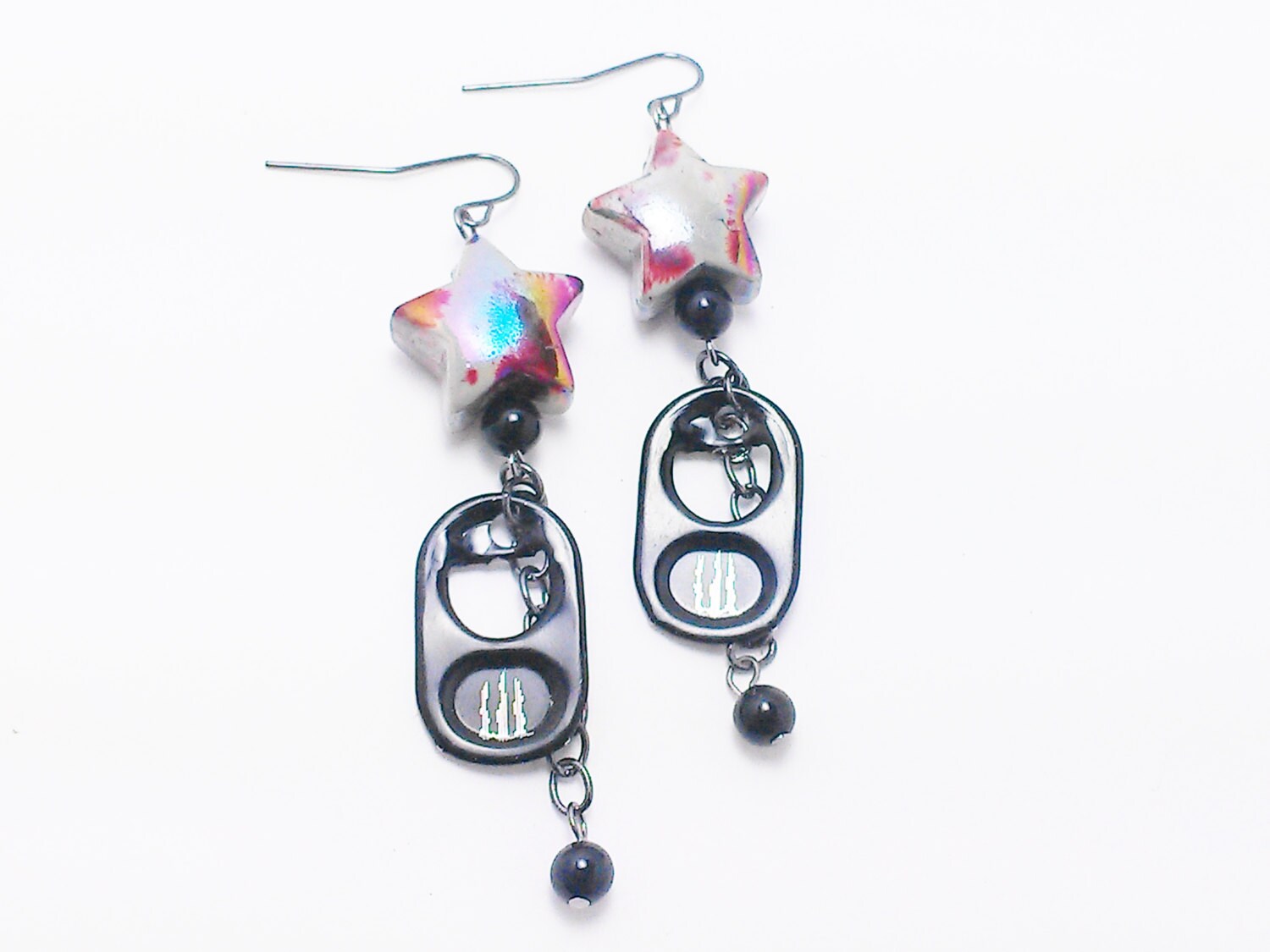 Items similar to Pop Tab Earrings Monster Energy Drink Jewelry Women