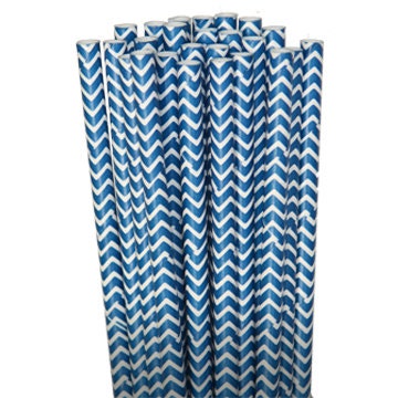 Chevron Zigzag Navy Blue Party Paper Straws - Cake Pop Sticks - Pixie Sticks - Qty 25 Il_570xn