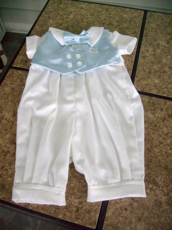 Baby Boy Outfit for a Bris Ceremony by secondtimememories on Etsy