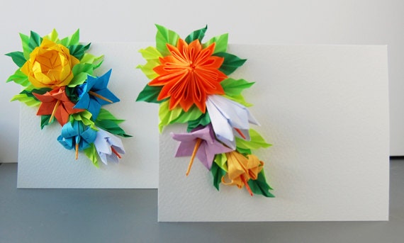 Origami Greeting Cards: Set of 2