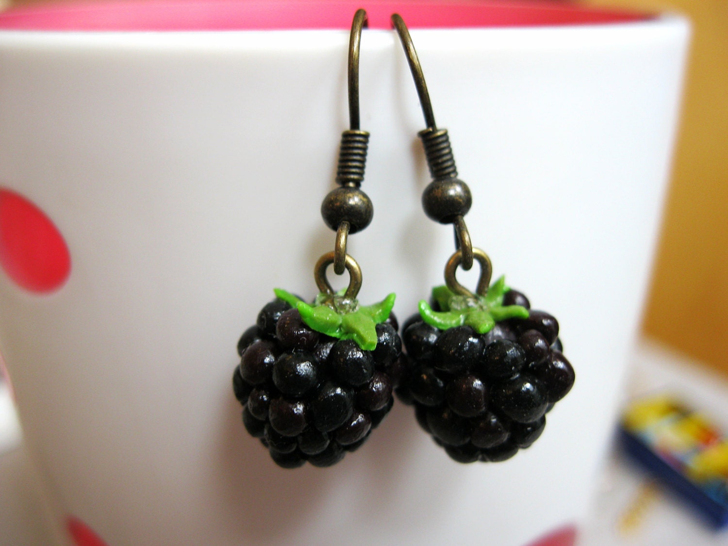 Blackberry Dangle Earrings by Coryographies