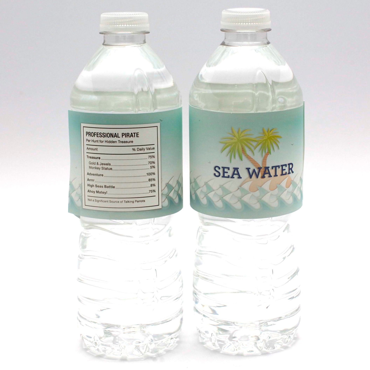 Pirate Party Water Bottle Labels from the DIY Printable Pirate Collection by Spaceships and Laser Beams