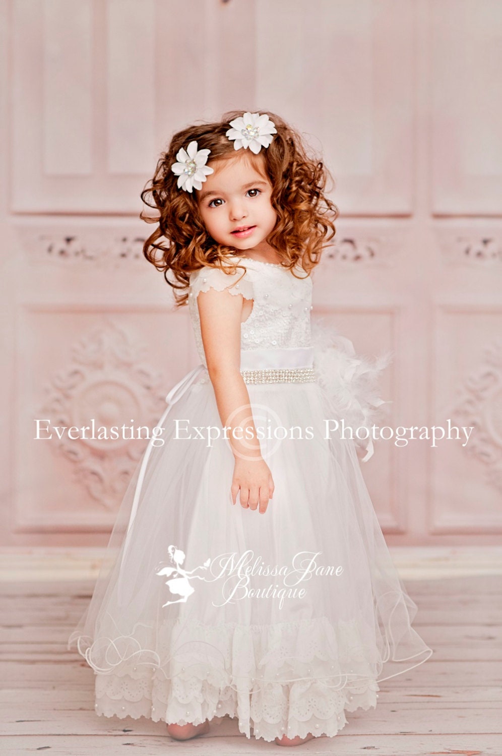 Pure Sweet Angelic Flower Girl Dress