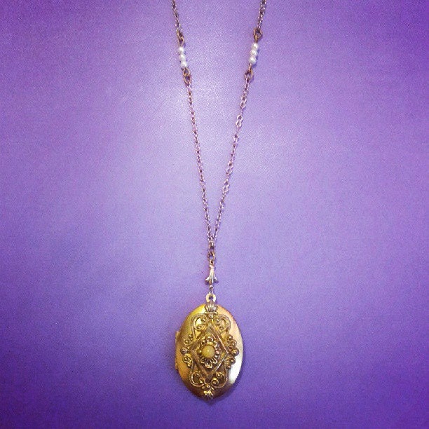 Vintage Princess Locket Necklace