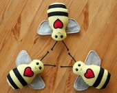 Baby Bee Buddy Plush Rattle - Teetoo for Honeylove - Made to Order