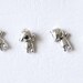 Cat Earrings - Silver Kitty with Swing Body