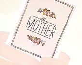 Mother's Day Card // Greeting Card for Mom // FOR MY MOTHER