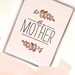Mother's Day Card // Greeting Card for Mom // FOR MY MOTHER