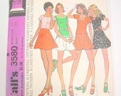 Vintage McCall's Pattern, Misses Tops & Skirts Pattern, Size 12, McCalls 3580, A Carefree Pattern, 1973 Vintage
