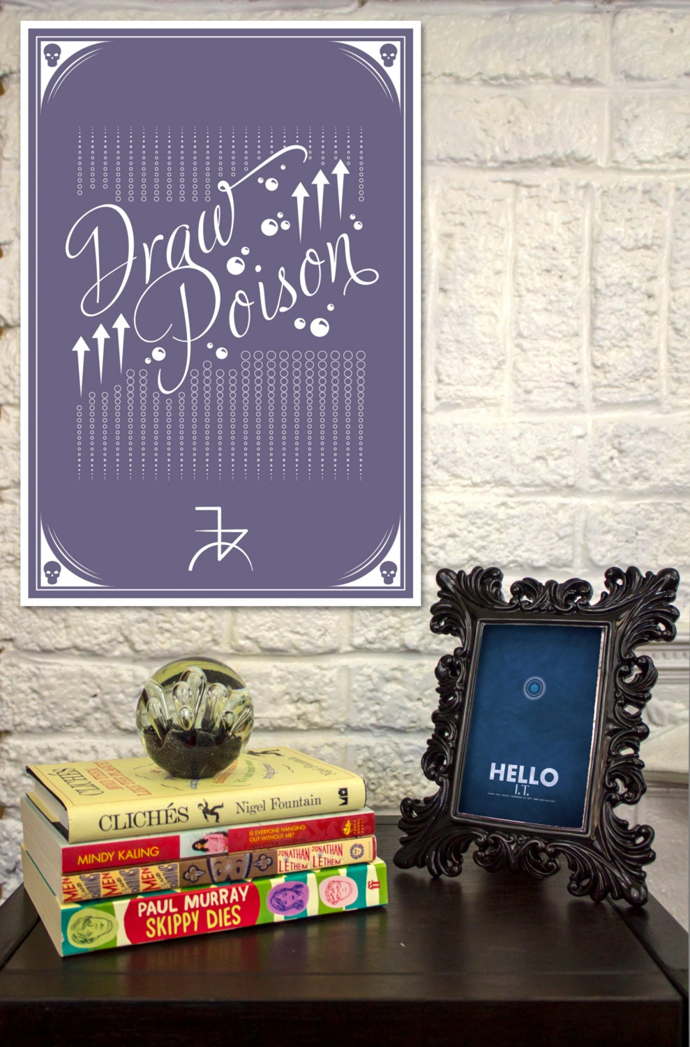 Draw Poison // Illustrated Spells of Ni No Kuni // 13x19 Digital Gamer Art Poster