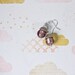 Acorn Earrings with Soft Pink Murano Glass Bead