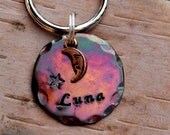 Dog ID Tag Cat   -Twilight Moon-Star