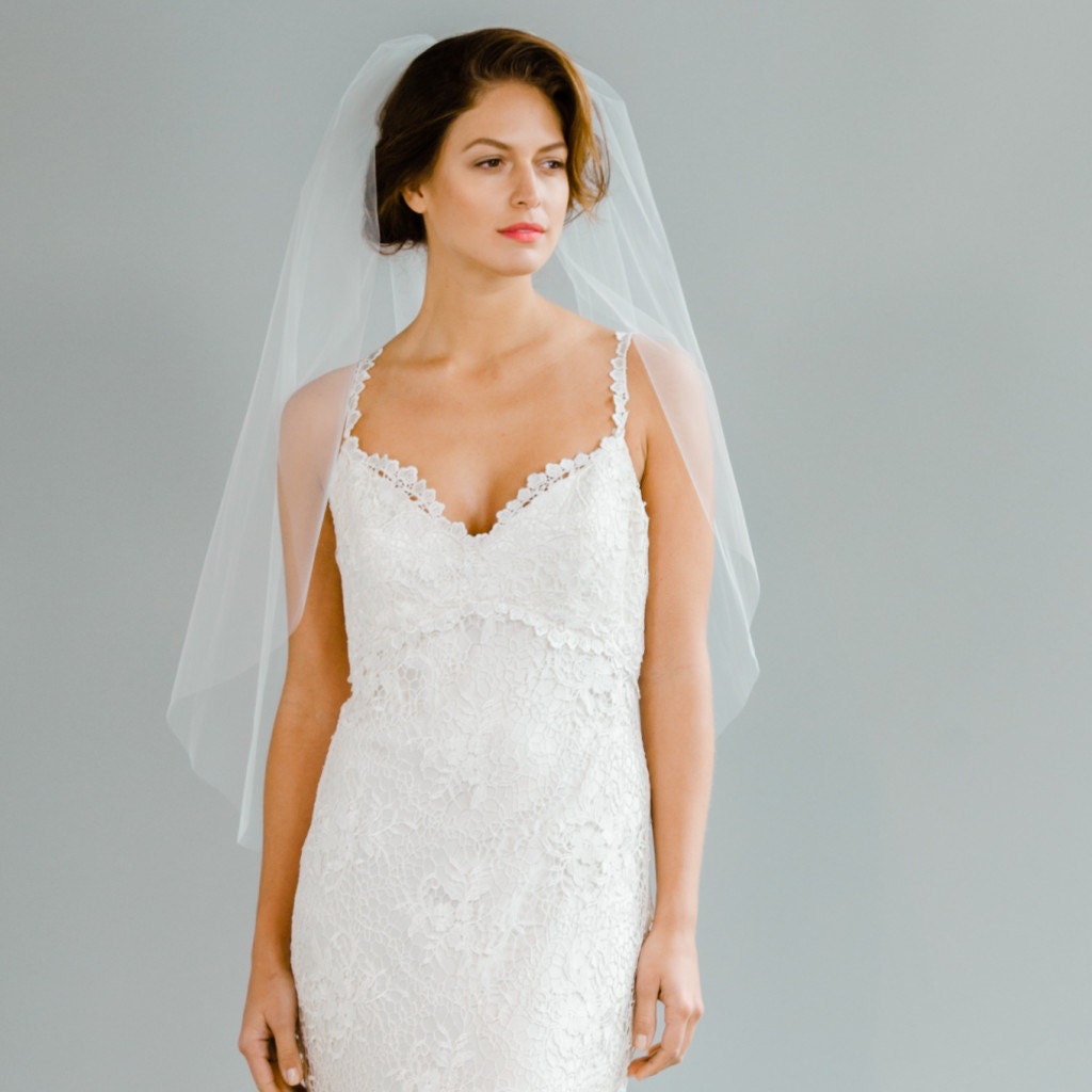 Midi Length Bridal Veil-The Minimalist