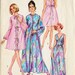 1970s Misses Peignoir and Nightgown in Two Lengths Vintage Sewing Pattern Simplicity 9073 Bust 32.5"