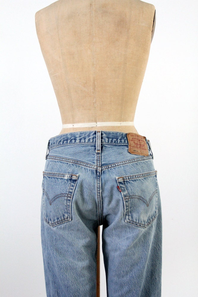 Vintage Levis Jeans / 1980s Levis 501xx Denim / Waist 33