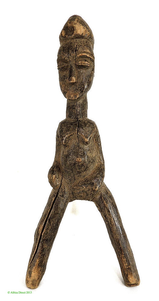 Lobi Figural Slingshot 10 inches Burkina Faso African