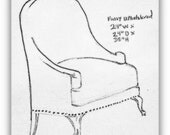 Custom Order Chair  Mid Century style