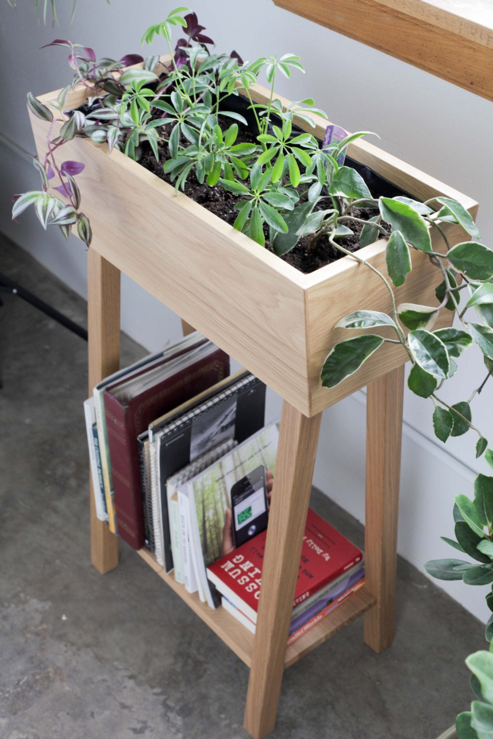 White Oak Indoor Planter