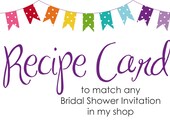 Recipe Card to Match Bridal Shower Invitation Il_170x135
