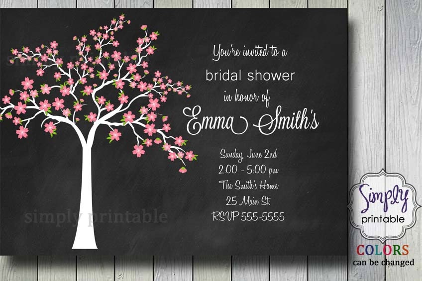 Cherry Blossom Bridal Shower Invitation Il_170x135