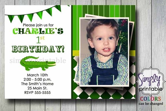 Alligator Birthday Invitation Il_570xn