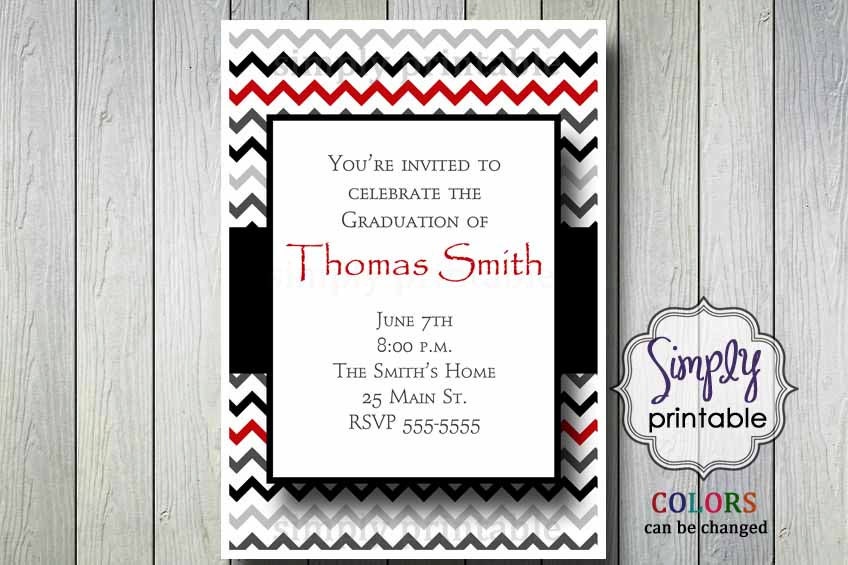 Chevron Graduation or Retirement Invite Il_570xn