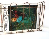 Wire Wall Basket Magazine Holder Industrial Chic Hanging File Organizer Metal Wall Rack