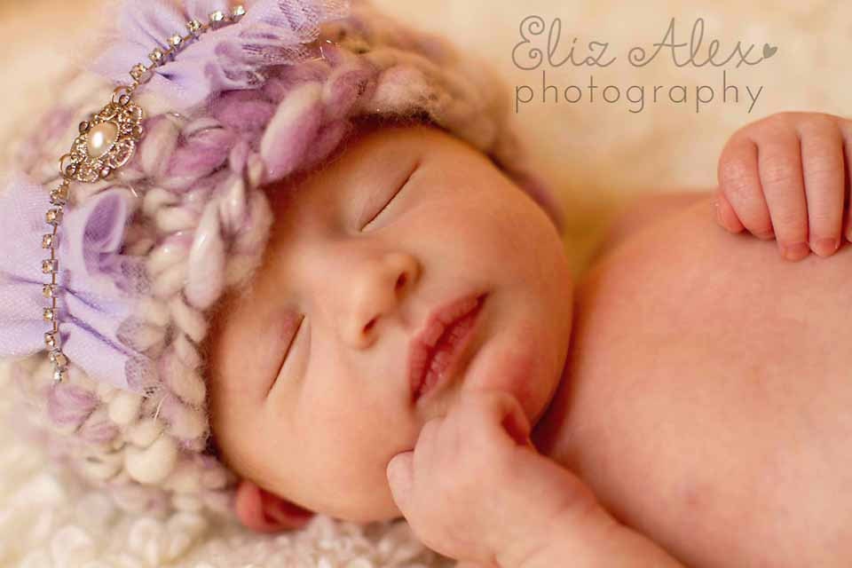 Custom Newborn Photo Prop Beanie Hat, Thick and Thin Wool, Your Choice of Color, Made to Order