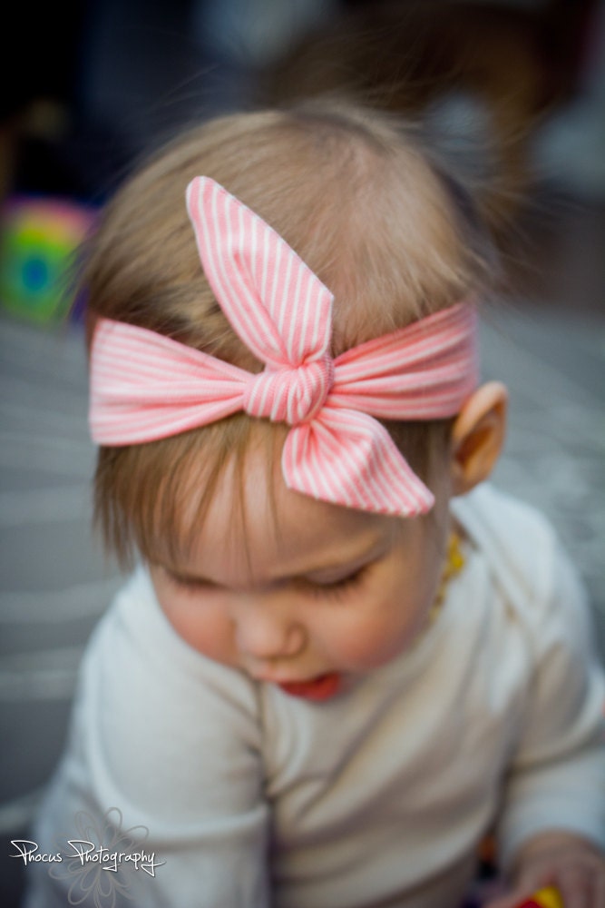 Newborn Girl KNOTTY Jersey Knit Headband, PHOTOGRAPHY PROP