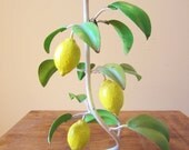 Vintage LEMON TREE Candle Holder Italy