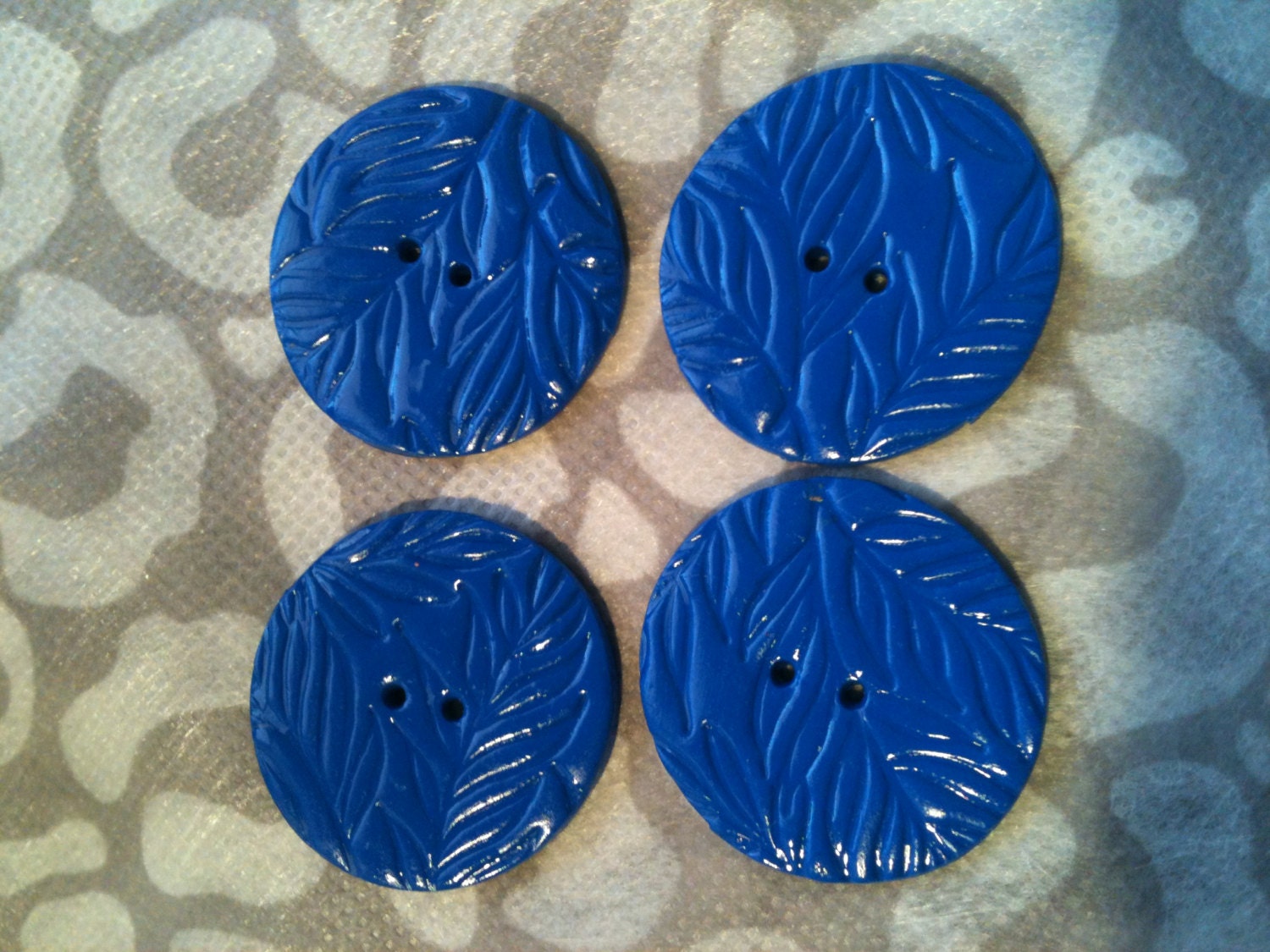 TARDIS Blue Buttons