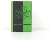 50s girl scout hardcover 1954 hand book with illustrations ON MY HONOR