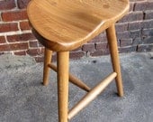 Stool made in sustainably sourced white oak.