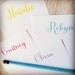 Premium 150-sheet Notepad: Sweet Script Name - 8 colors available