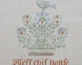 Bless This House, a Fraktur Sampler - Cross Stitch Pattern - Instant Download PDF Booklet