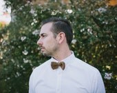 Knitted Men's Tweed Bow Tie with Cotton Strap: 3 colours available