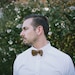 Knitted Men's Tweed Bow Tie with Cotton Strap: 3 colours available