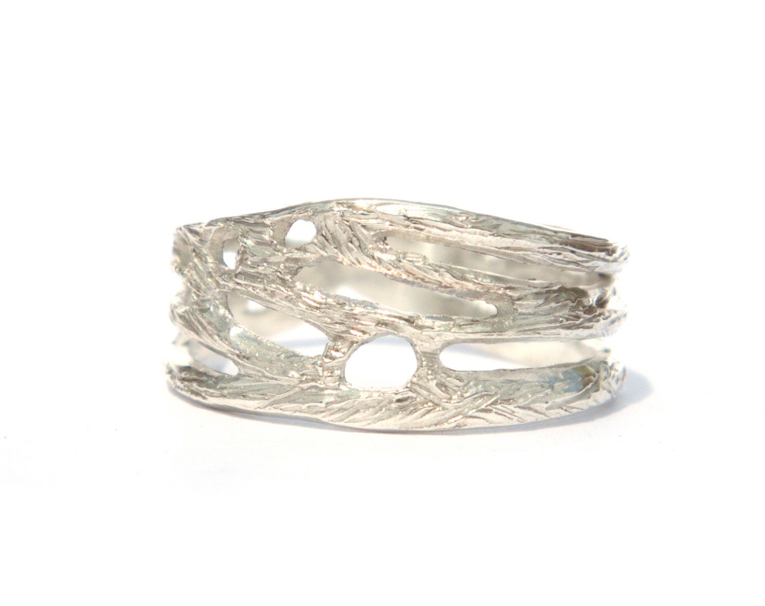 Demeter One Wing Ring - Recycled Sterling Silver