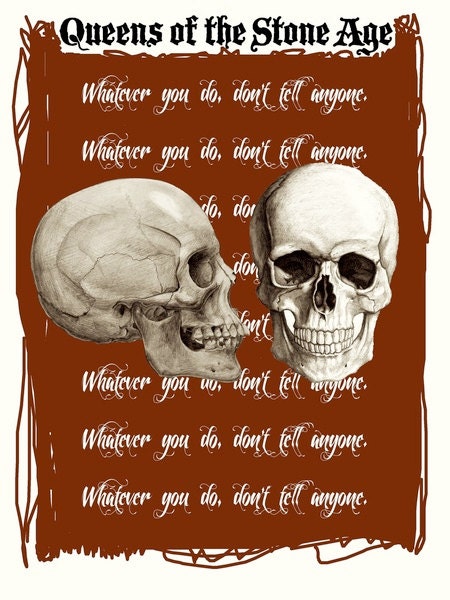 Queens of the Stone Age Poster / "Lost Art of Keeping A Secret"