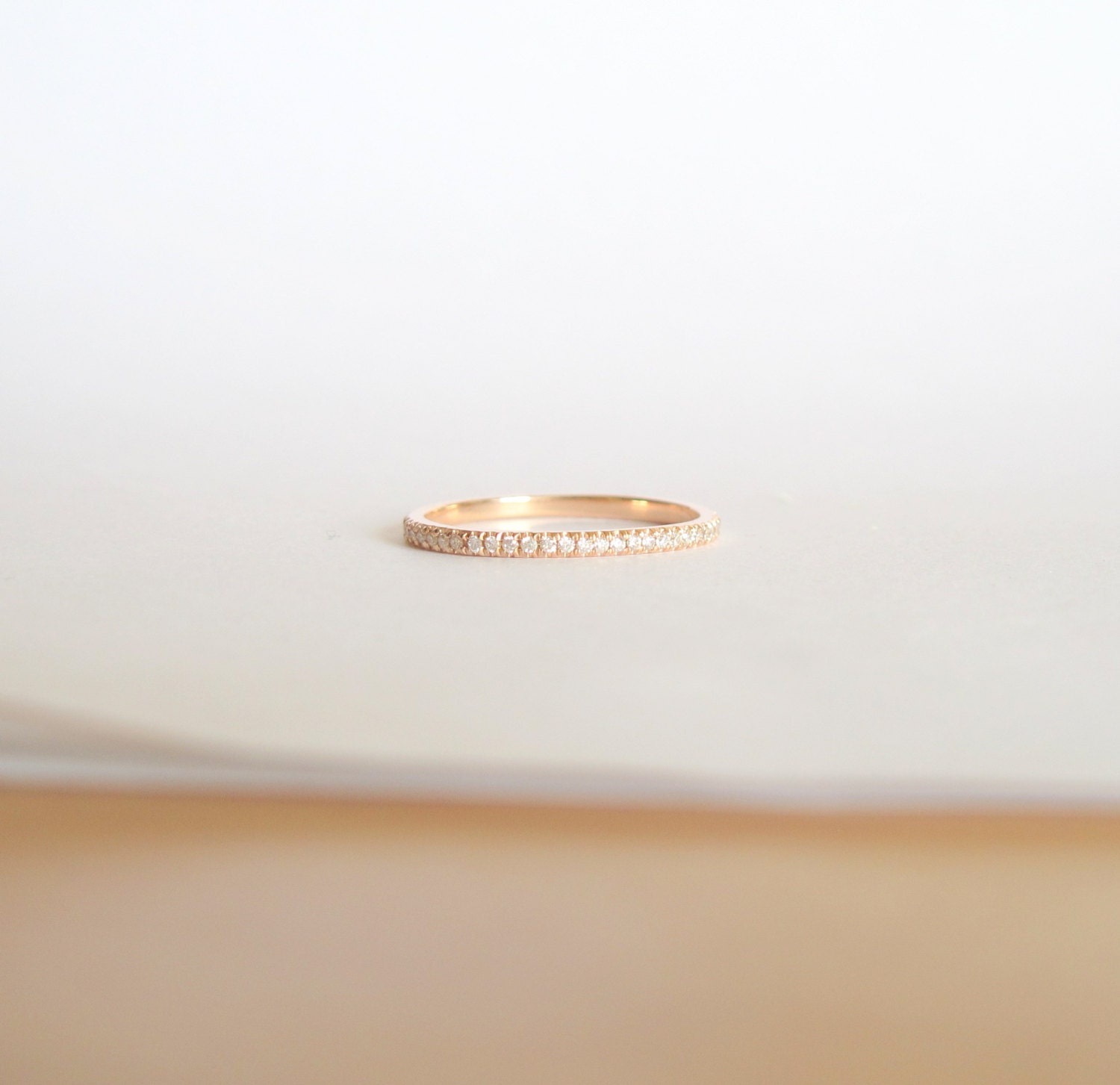 Full eternity Wedding Band, diamond band, 14K gold total 0.4 carat diamonds . Payment Plan is available.  P-076-1 full eternity