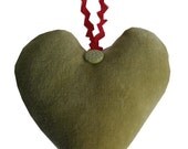 Apple green loveheart door hanging