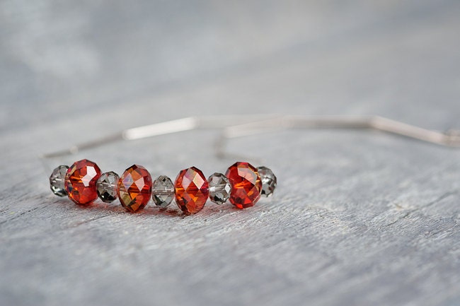 Summer Beadwork Necklace Swarovski Necklace Summer Fashion Jewelry