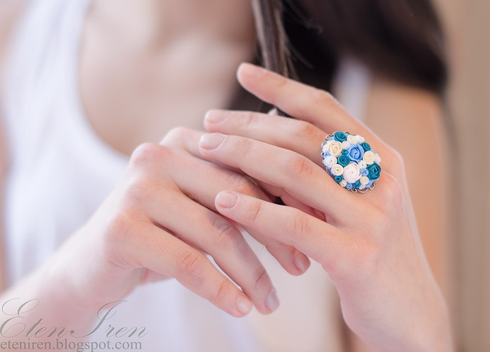 Floral Ring - Pastel Flowers