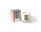 Cypress & Sandalwood Scented Candle in Reusable Whiskey Glass (Morning Woods)